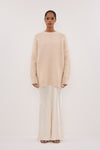 SALMA CREAM LONGLINE JUMPER
