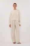 SALMA IVORY TUCK SLEEVE JUMPER