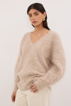SALMA OAT V NECK JUMPER