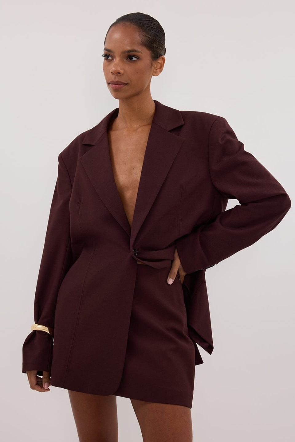 RITA WALNUT SKORT Clothing DISSH Boutiques 14 WALNUT