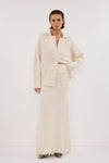SALMA IVORY KNIT MAXI SKIRT