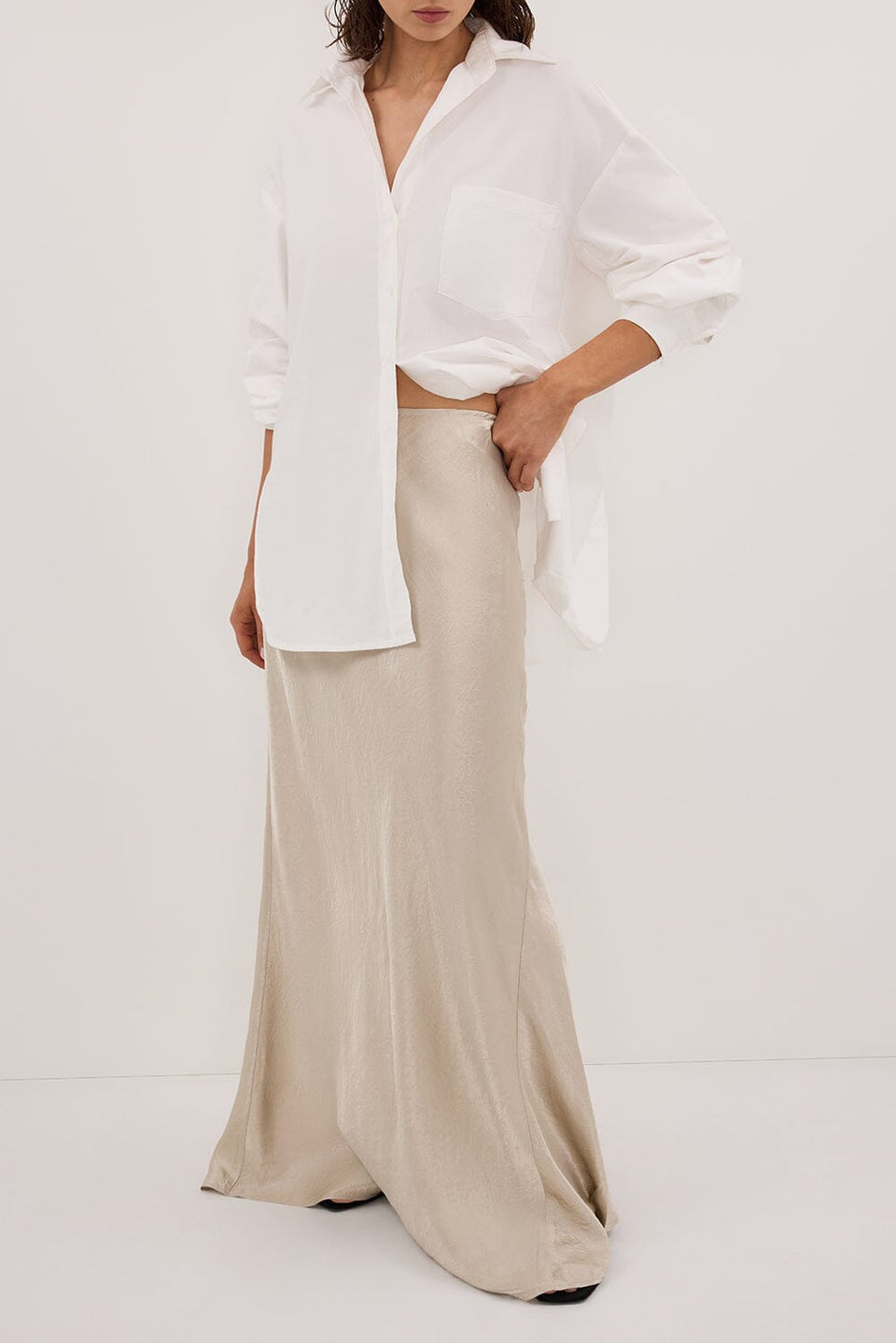 BREANNA PUMICE JACQUARD MIDI SKIRT Clothing DISSH Boutiques