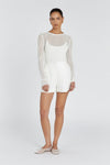 SLOAN WHITE LINEN BLEND SHORT