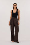 EDEN BITTER CHOC TAILORED PANT