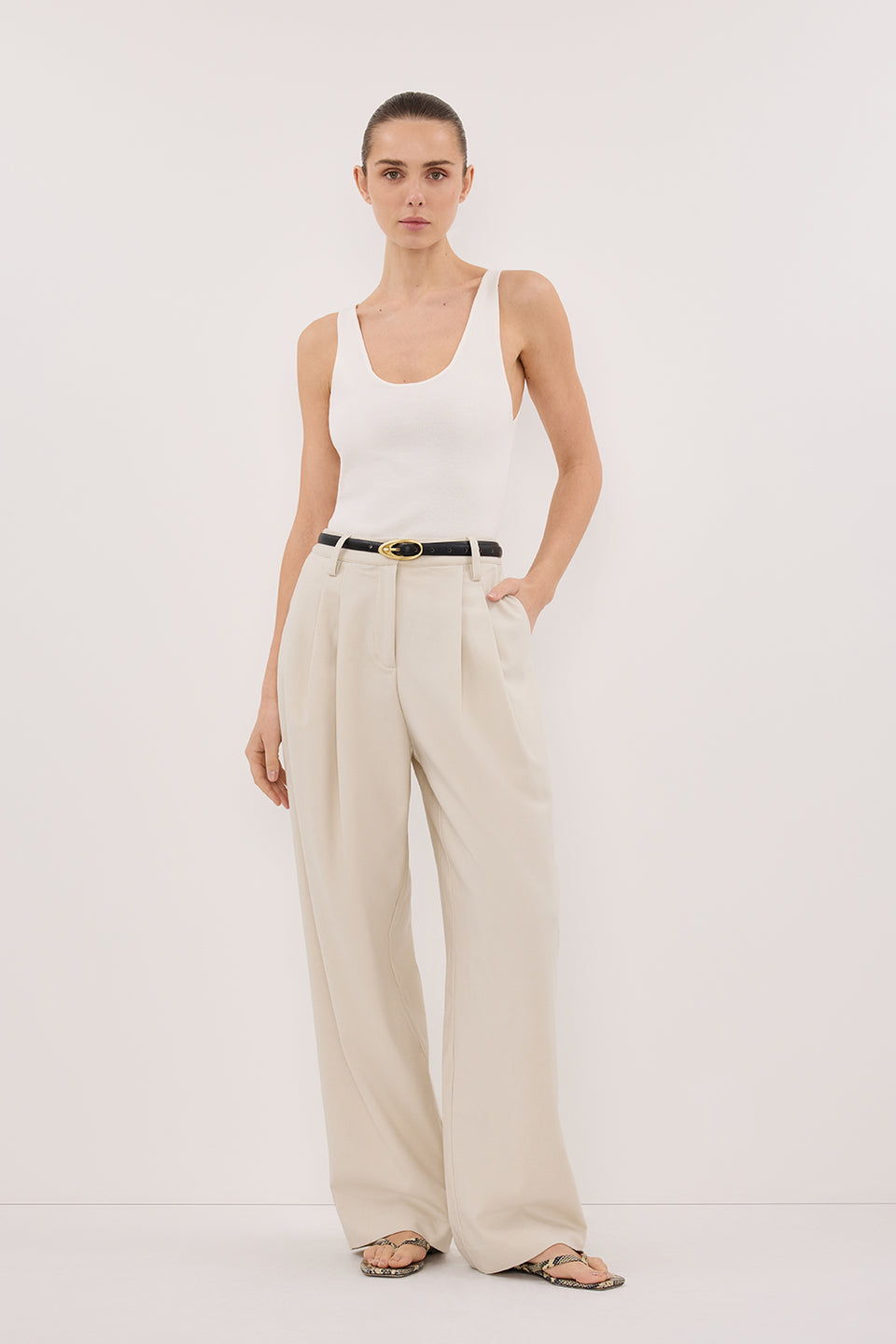 EDEN PLASTER TAILORED PANT Clothing DISSH Boutiques
