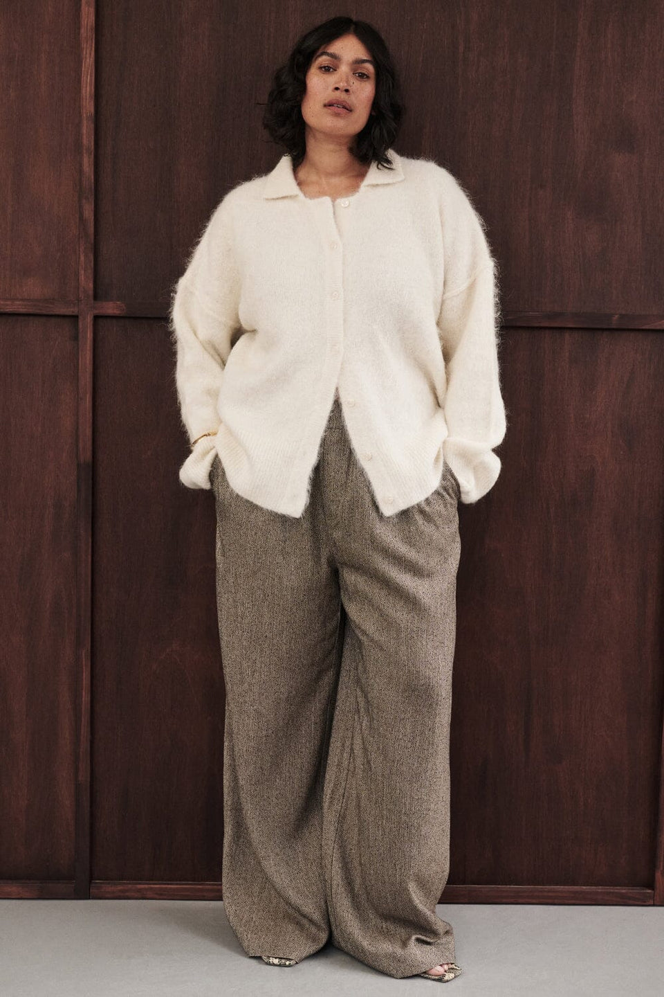 FRANKIE CHOC TWEED PANT Clothing DISSH Boutiques