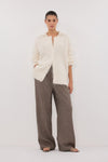 FRANKIE CHOC TWEED PANT