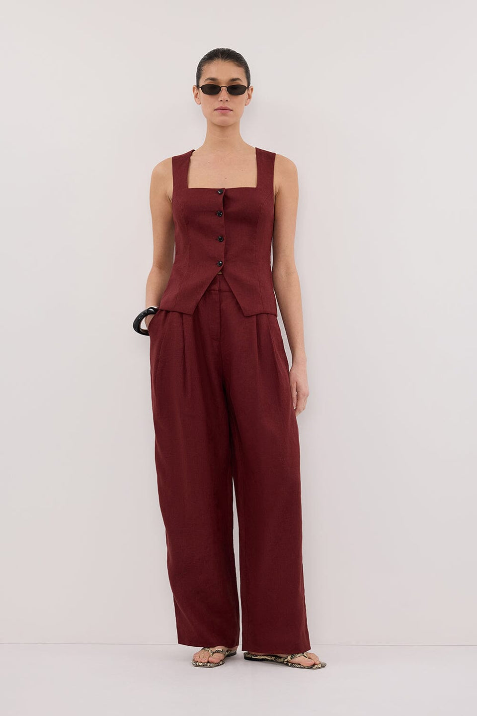 FRAN SAHARA LINEN PANT Clothing DISSH Boutiques