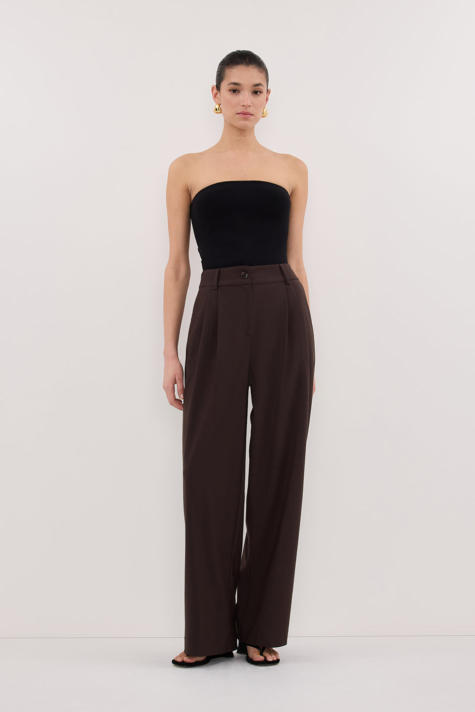 REMY ESPRESSO TAILORED PANT Clothing DISSH Boutiques 6 ESPRESSO