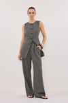 MANHATTAN CHARCOAL TWEED PANT