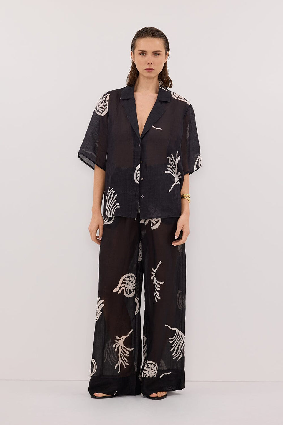 POSITANO BLACK RAMIE PANT Clothing DISSH Boutiques