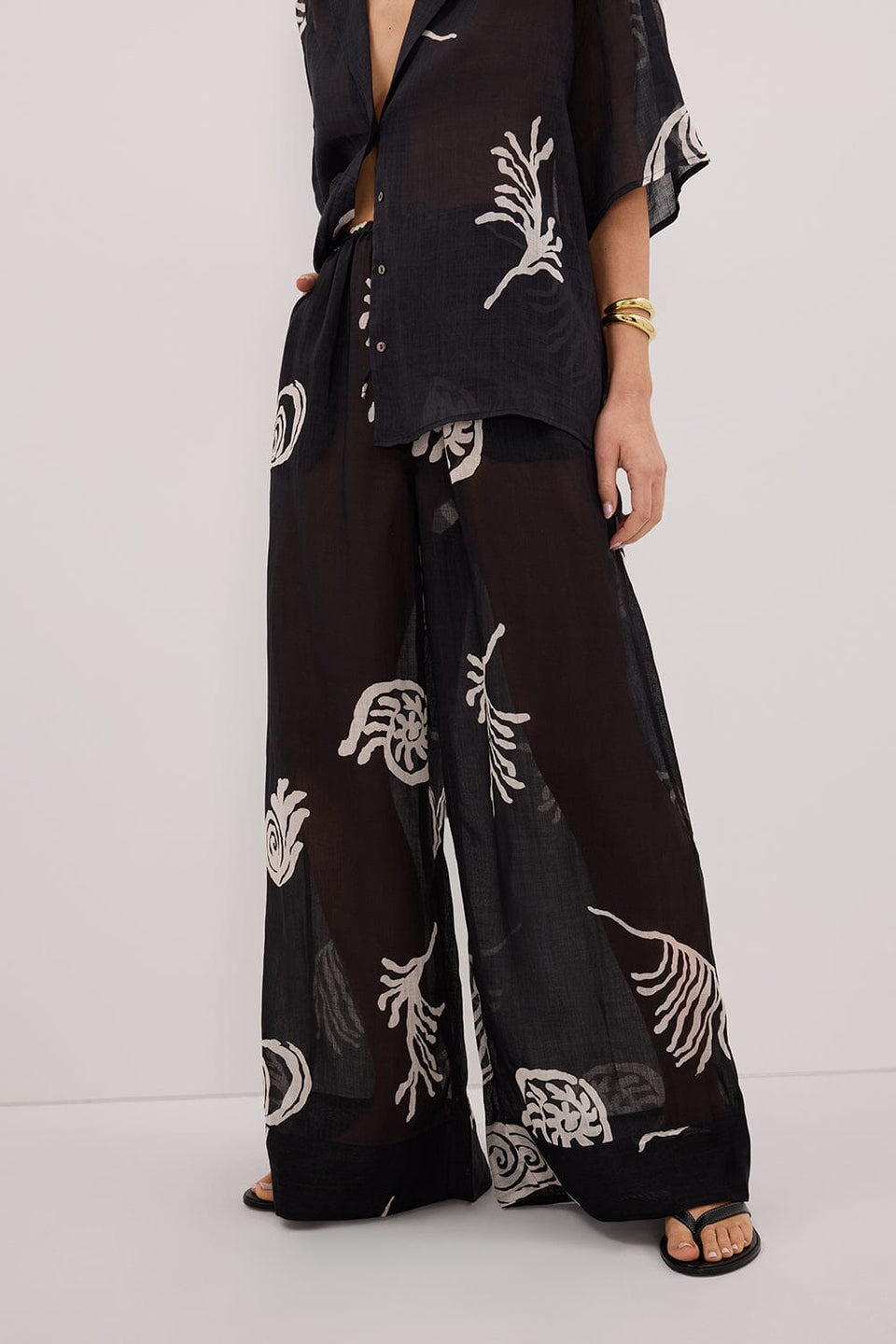 POSITANO BLACK RAMIE PANT Clothing DISSH Boutiques