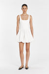 LULA WHITE BUBBLE MINI DRESS