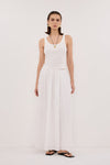 PHOEBE OFF WHITE SCOOP NECK TANK