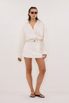 KERA WHITE DENIM A LINE SKORT