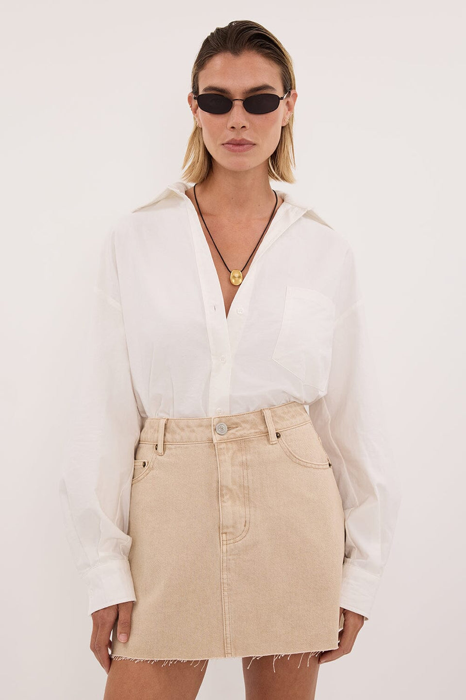 DANA BUFF DENIM SKIRT Clothing DISSH Boutiques