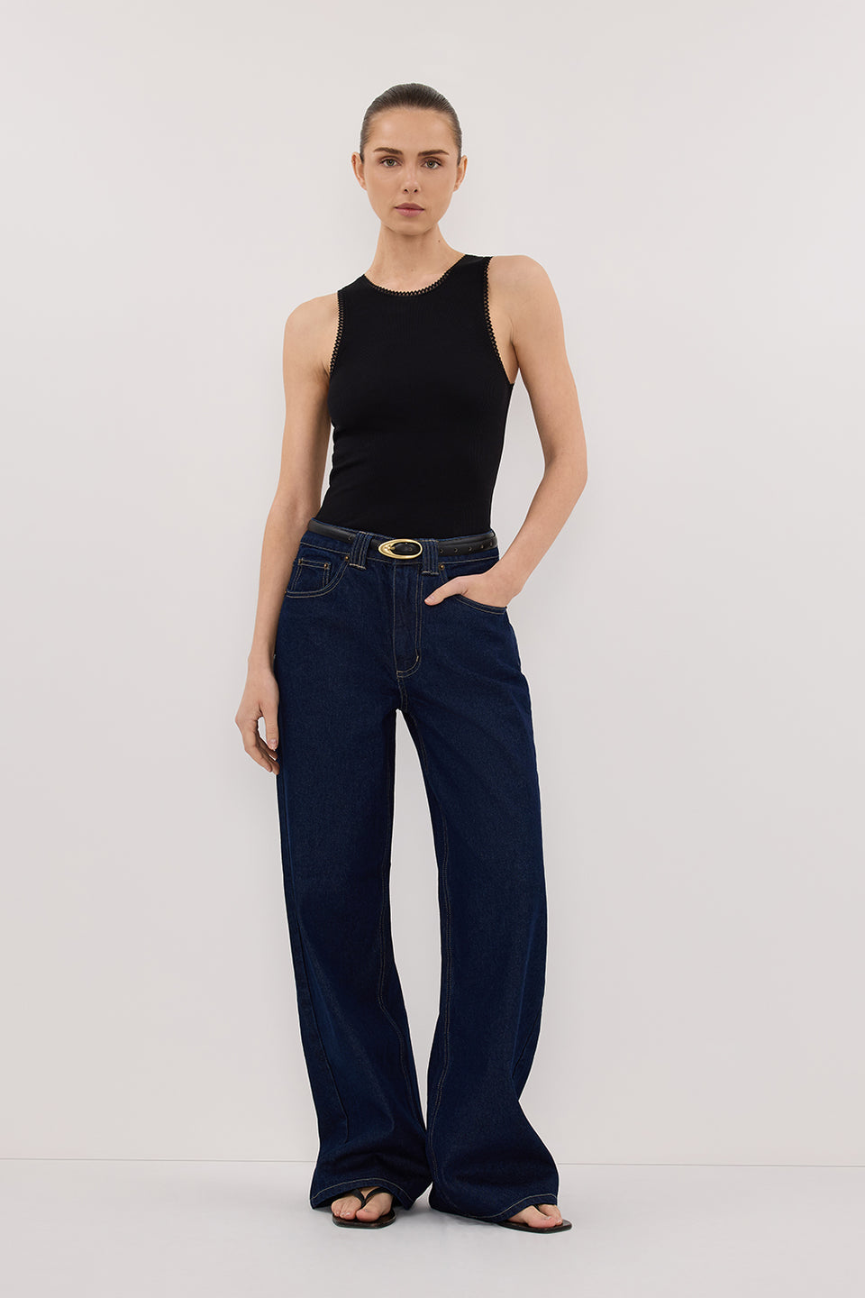 REAGAN 2.0 INDIGO TALL SLOUCHY JEAN Clothing DISSH Boutiques