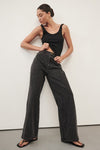 REAGAN 2.0 BLACK RINSE EYELET SLOUCHY JEAN