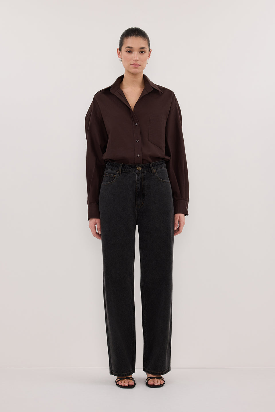 WESTIN BLACK RINSE STRAIGHT JEAN Clothing DISSH Boutiques