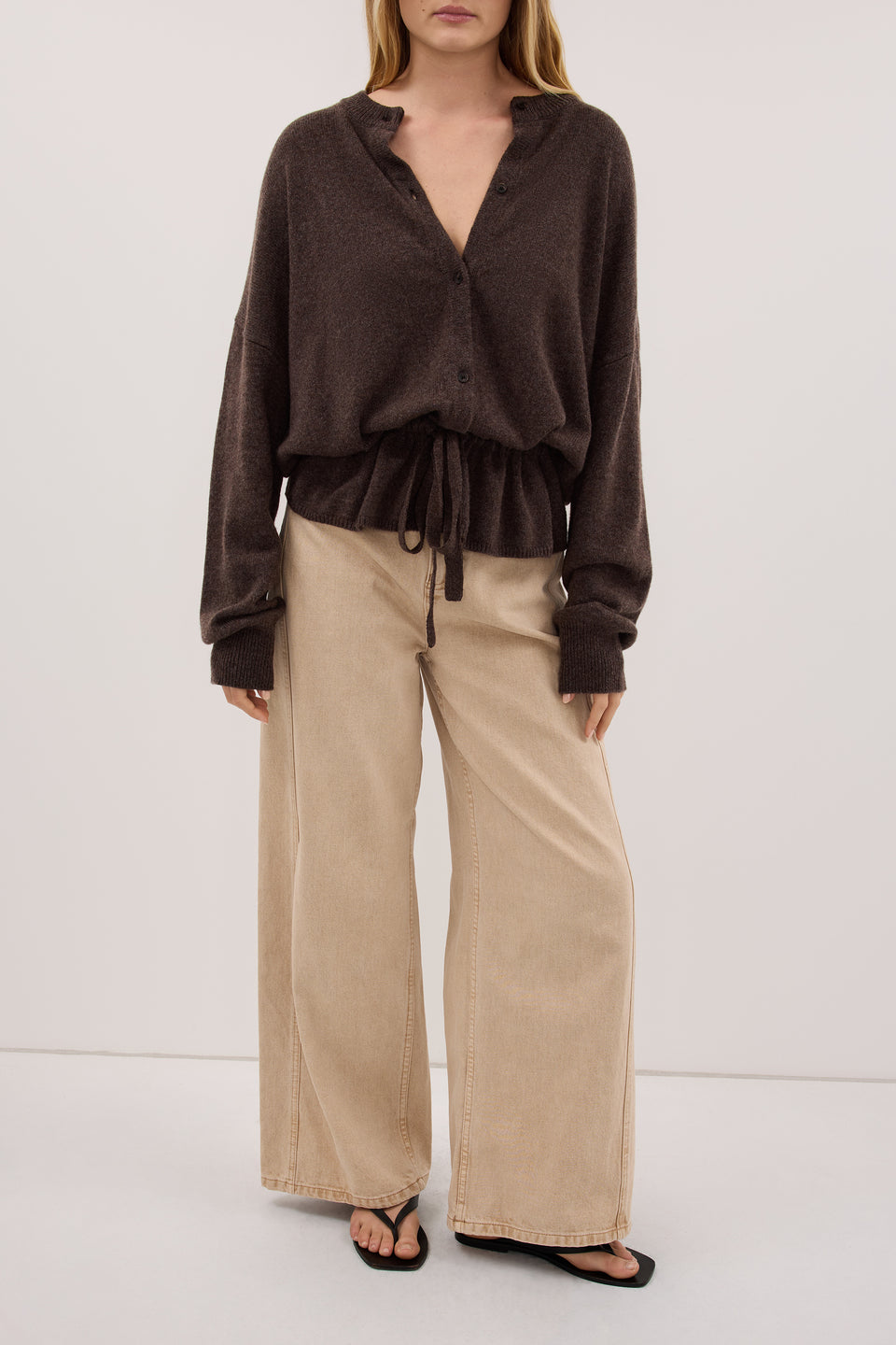 DREW BUFF WIDE LEG DENIM JEAN