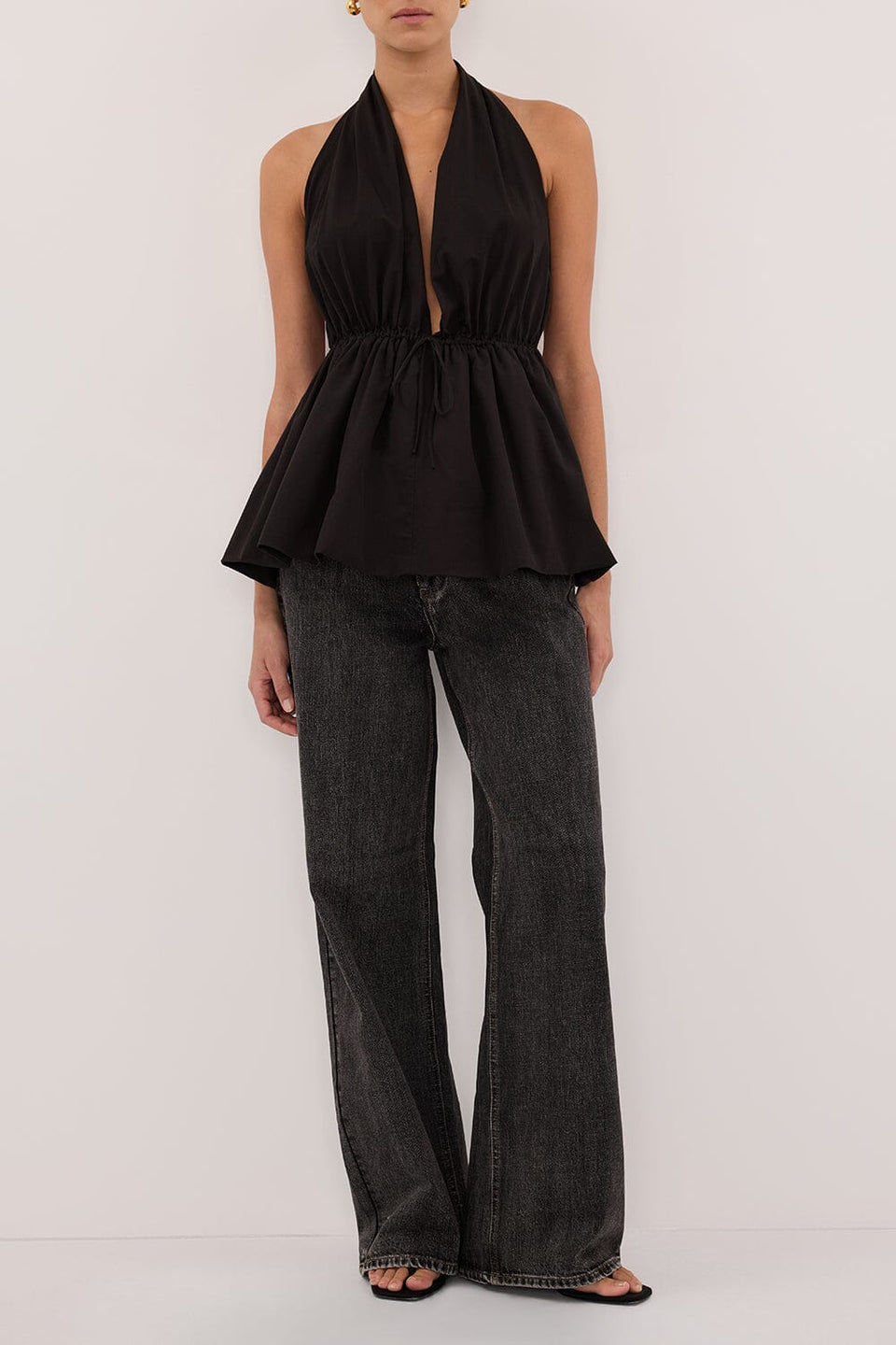 REAGAN 2.0 WASHED BLACK SLOUCHY JEAN Clothing DISSH Boutiques