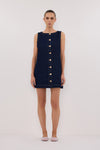 SHERI INDIGO DENIM MINI DRESS