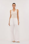 DEVIN CREAM RACER KNIT TANK