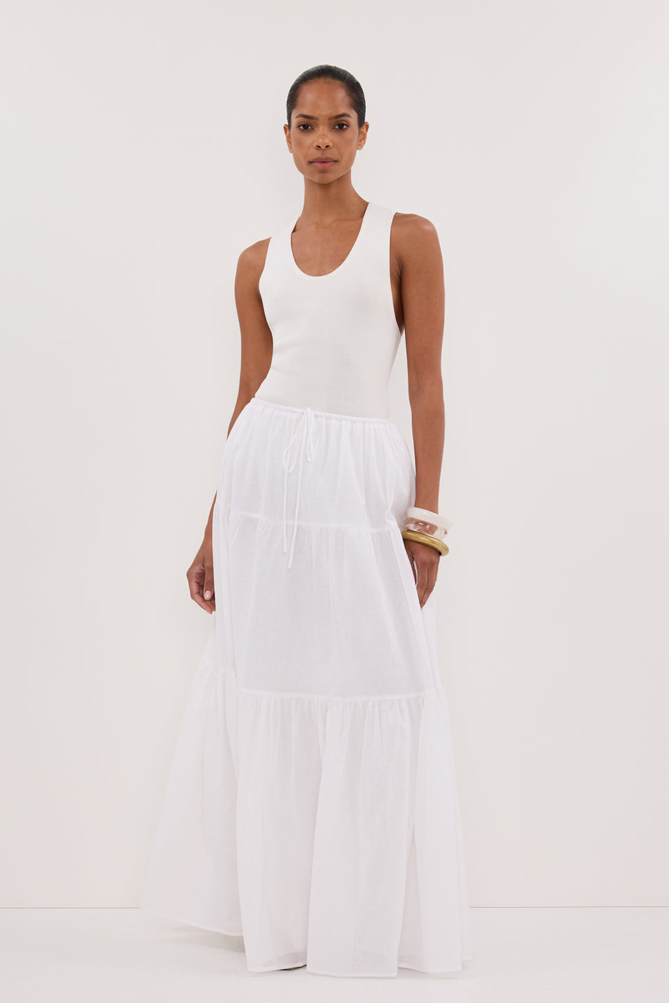 DEVIN OFF WHITE RACER KNIT TANK Clothing DISSH Boutiques