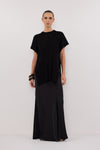 JADE BLACK SLEEVELESS KNIT TOP