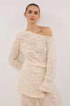 CIA NATURAL LONG SLEEVE KNIT TOP