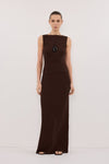 MELISSA CHOCOLATE SLEEVELESS KNIT TOP