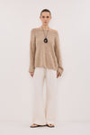 ALIZA NATURAL LONG SLEEVE KNIT JUMPER