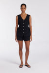 LISA BLACK TAILORED KNIT SHORT