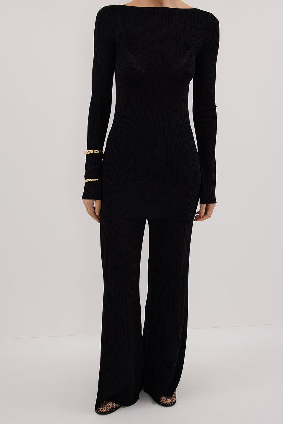 JOY BLACK KNIT PANT Clothing DISSH Boutiques