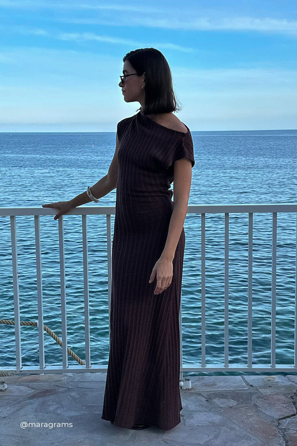 BOWIE WALNUT KNIT MAXI DRESS Clothing DISSH Boutiques