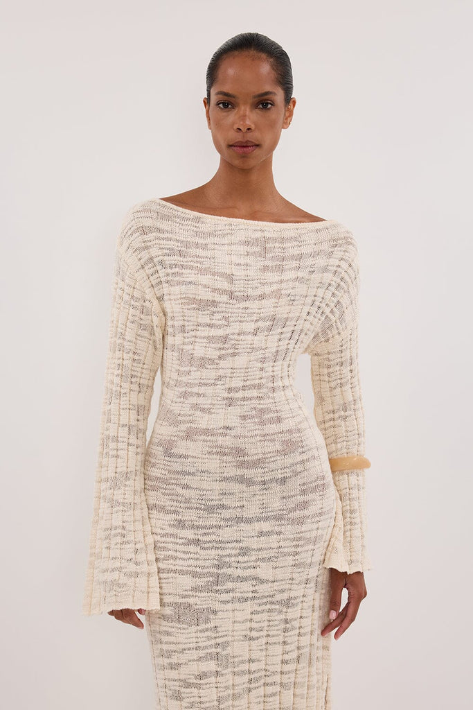 dissh long sleeve dress CIA NATURAL LONG SLEEVE MAXI DRESS