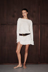 MAX IVORY KNIT MINI DRESS