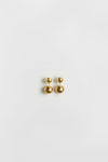 LUV AJ DOUBLE BALL EARRING GOLD