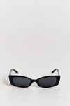 BLAKE BLACK RECTANGLE SUNGLASSES