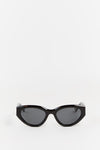 LUV LOU THE POPPY BLACK SUNGLASSES