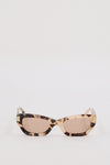 LUV LOU THE CAMERON CREAM TORT SUNGLASSES