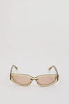 LUV LOU THE HAYLEY SAGE CRYSTAL SUNGLASSES