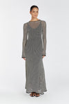 NATE BLACK SLEEVED MAXI DRESS