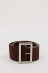 NOAH THE LABEL DARK BROWN SUEDE BELT