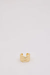F+H OYSTER SHELL GOLD RING