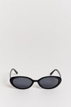 VELLA BLACK OVAL SUNGLASSES