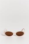 VELLA CREAM OVAL SUNGLASSES