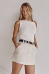 GOLDIE OFF WHITE BOAT NECK TANK