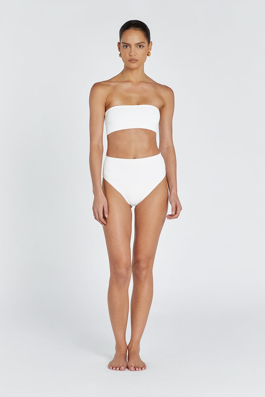 BASE OFF WHITE BANDEAU TOP Clothing DISSH Boutiques