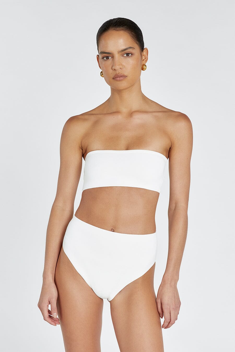 BASE OFF WHITE BANDEAU TOP Clothing DISSH Boutiques